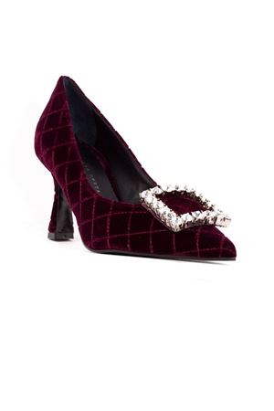 Bordeaux quilted velvet Lilly pumps ROBERTO FESTA | LILLYTRACKBORDO